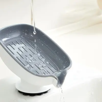 Image de Porte-Savon Sans Perçage avec Vidange - Design Luxe