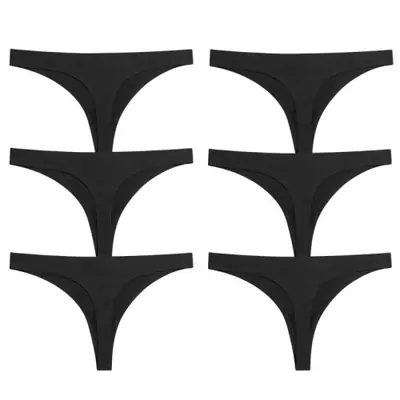 Image de Ensemble de 6 Culottes Sans Couture en Satin de Soie