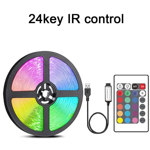 Image de Bande LED RGB avec Télécommande 44 Touches - Éclairage Ambiance Intérieur