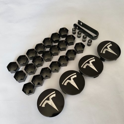Imagen de 4 Uds 29 Uds 56mm tapas centrales de cubo de rueda para Tesla modelo 3 modelo Y Juniper cubierta tapacubos para Tesla modelo Y X S 2023 accesorios de coche