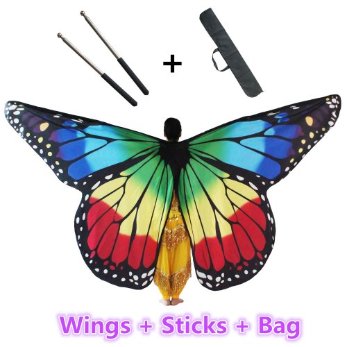 Immagine di Ali di Farfalla per Danza del Ventre - Costume Scenico per Bambini e Adulti