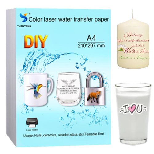 Bild von Transferpapier für Laserdrucker – DIY-Druck auf Keramik, Glas & Holz