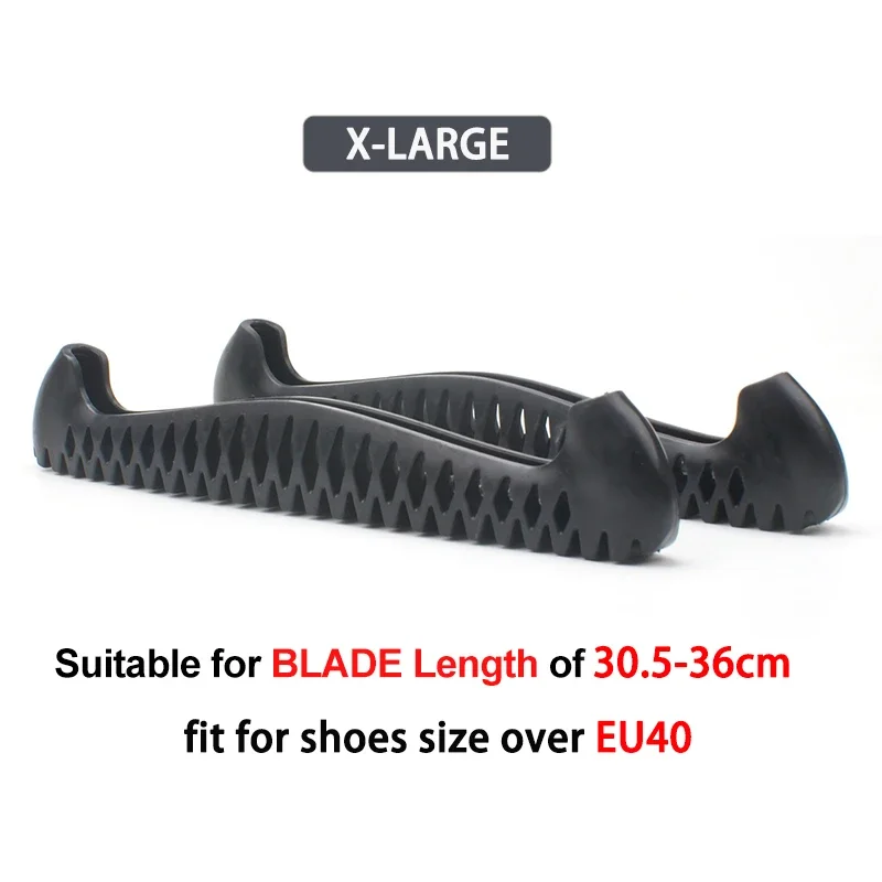 Image of XL Ice Skate Blade Cover Ice Skate Protectors Artistic Skating Edge Skate Guards Adjustable Ice Skating Accessories 1 Pair