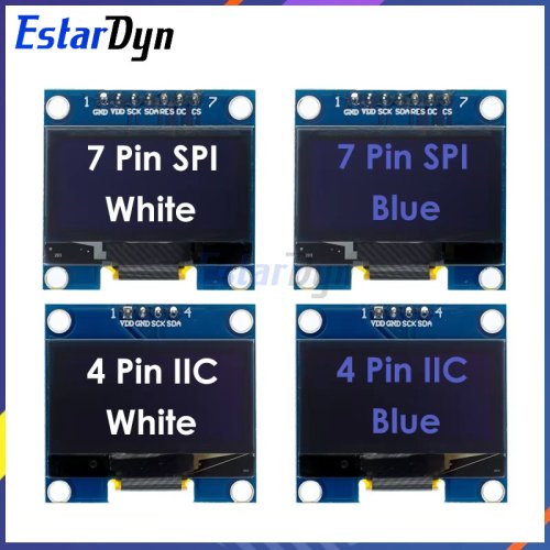 Image de Module OLED 1.3 pouces 128x64 - Écran Bleu Blanc SPI/I2C