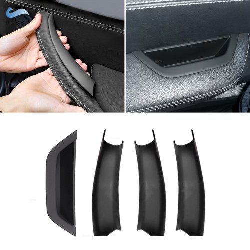 Imagen de Panel de Manija de Puerta Interior para BMW X3 X4 F25 F26 (2010-2016) - Cubierta de Tracción con Textura de Carbono Negro, Compatible con LHD y RHD