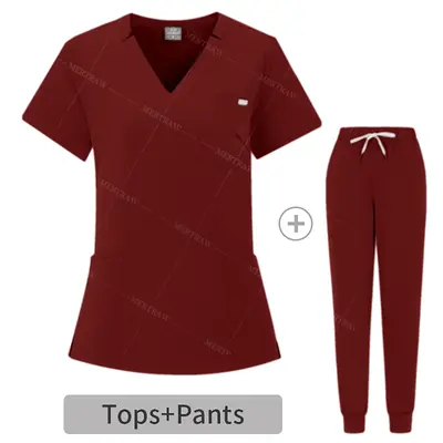 Image de Uniforme Médical Multicolore pour Femmes - Ensemble de Travail