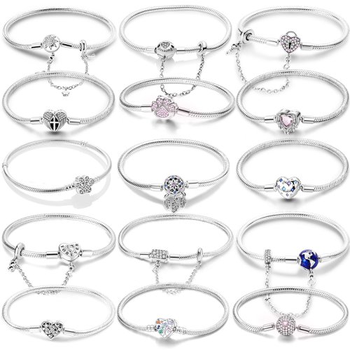 Bild von Romantischer 925 Sterling Silber Armband mit Schmetterling & Herz