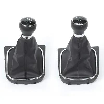 Image de Pommeau de Levier de Vitesse Cuir pour VW Golf & Jetta