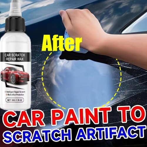 Image of All-Natural Car Scratch Repair Kit with Organic Polish & Anti-Scratch Wax for Deep Paint Restoration
