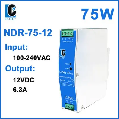 Image de Alimentation à découpage industrielle 12V/24V/48V - 75W à 480W
