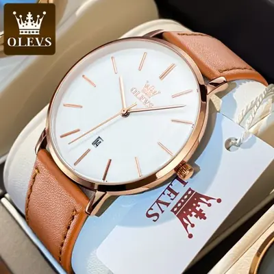 Image de Montre Homme Élégante Quartz Etanche - Style Minimaliste