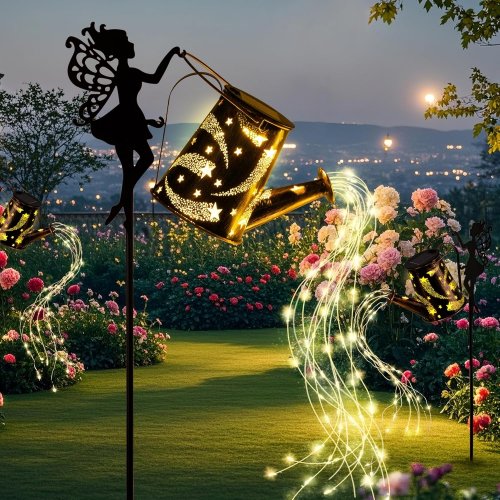 Image de Lampe Solaire Extérieure - Lanterne Féerique pour Jardin