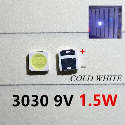 Image de LED 3030 Haute Puissance - 100 Pièces Blanc Froid