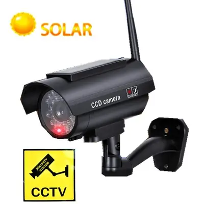 Image de Caméra Factice Solaire avec LED Clignotante