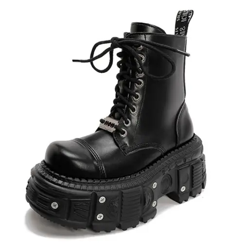 Image de Bottes Punk Femme - Style Rétro & Confortable