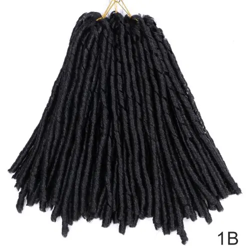 Image de Faux Locs Synthétiques 14" - Tresses Afro Douces & Naturelles