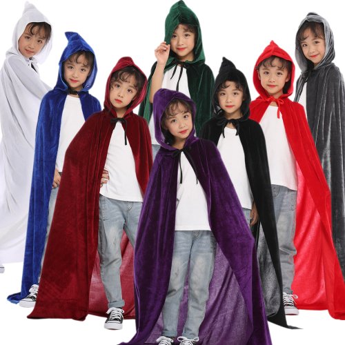 Image de Cape de Sorcière Halloween - Costume Cosplay Adulte & Enfant