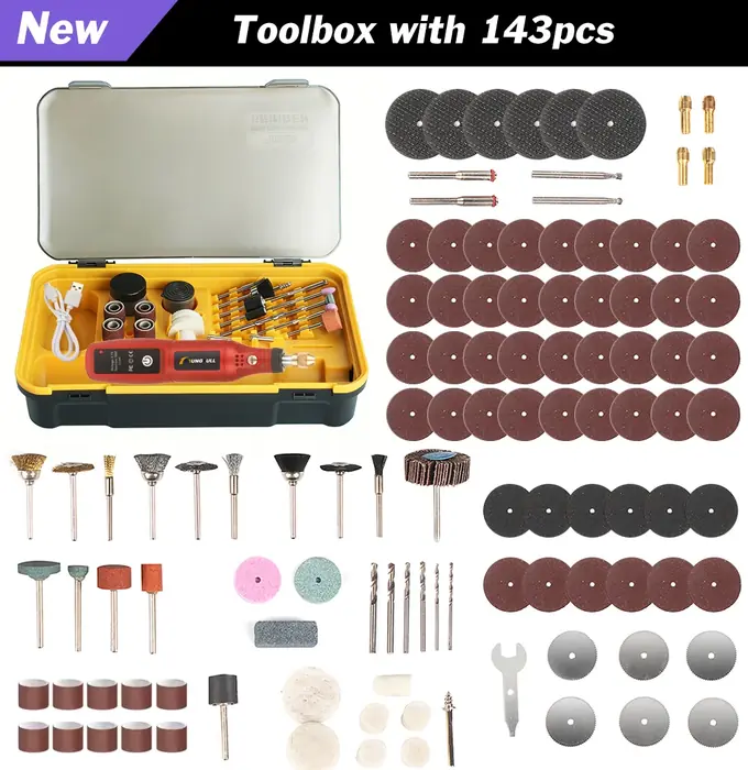 Boîte avec 143pcs