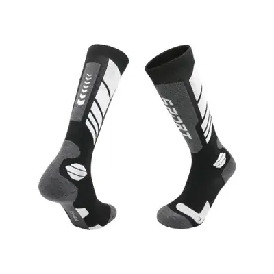 Image de Chaussettes de Ski Chauffantes Homme - Laine Mérinos Anti-Dérapantes