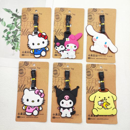 Image de Étiquette de Bagage Kawaii Hello Kitty & Kuromi