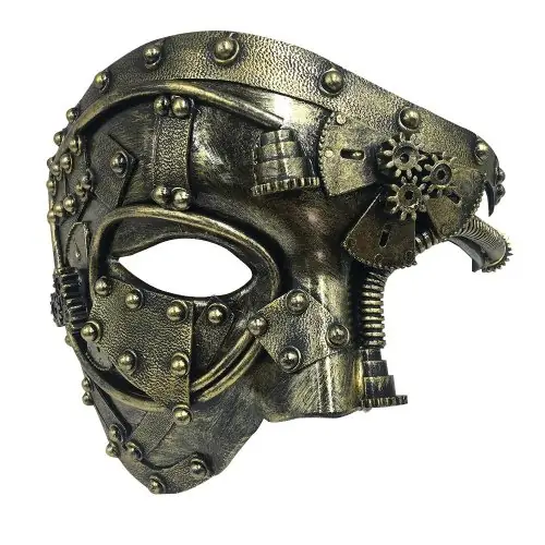 Image de Masque Steampunk Fantôme - Cosplay Vintage & Halloween