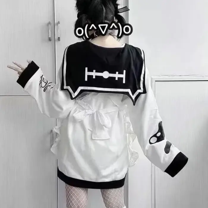 Image de Sweat à Capuche Chat Y2K - Style Japonais Décontracté