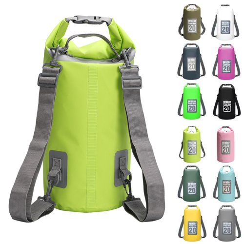 Imagen de Bolsas Secas Impermeables de 5, 10, 15, 20 y 30 Litros – Mochila Plegable de PVC para Kayak, Canotaje, Natación, Rafting, Playa y Deportes al Aire Libre
