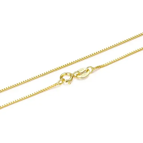 Image de Collier Chaîne Or Massif 0.8mm - Élégant & Résistant