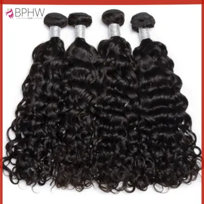 Image de Cheveux Péruviens Ondulés Profonds Vierges Non Traité