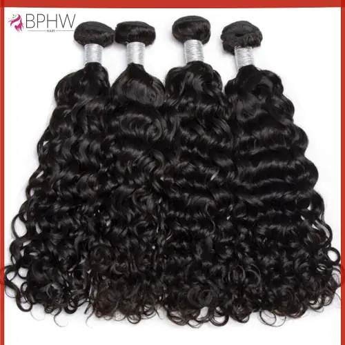 Image de Cheveux Péruviens Ondulés Profonds Vierges Non Traité