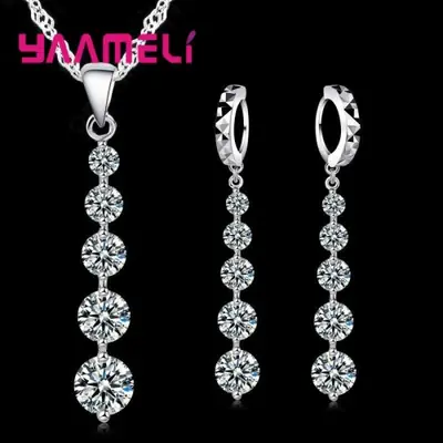 Image de Ensemble Bijoux Mariage Argent Sterling 925