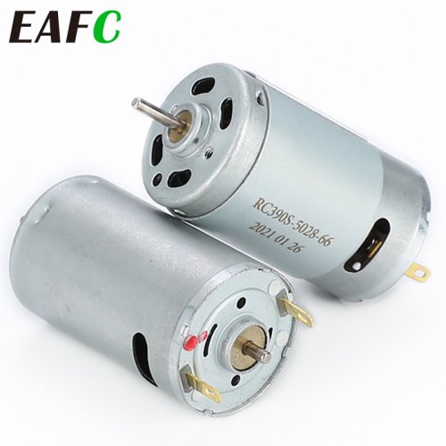 Motore DC R390 a Coppia Elevata 12V, 20000 Giri/min, Motore a Spazzole per Utensili Elettrici, Asciugacapelli, Giocattoli e Cacciaviti