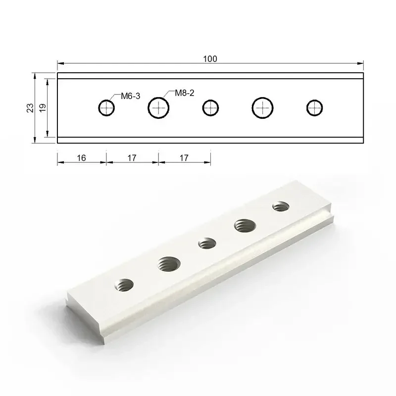 10 cm met gat