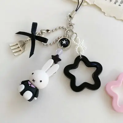 Image de Miffy Kawaii - Porte-clés Étoile Y2K