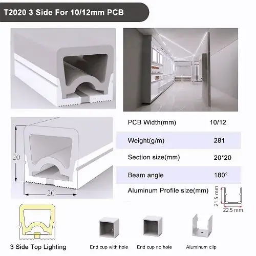 T2020 3Side pour 12mm