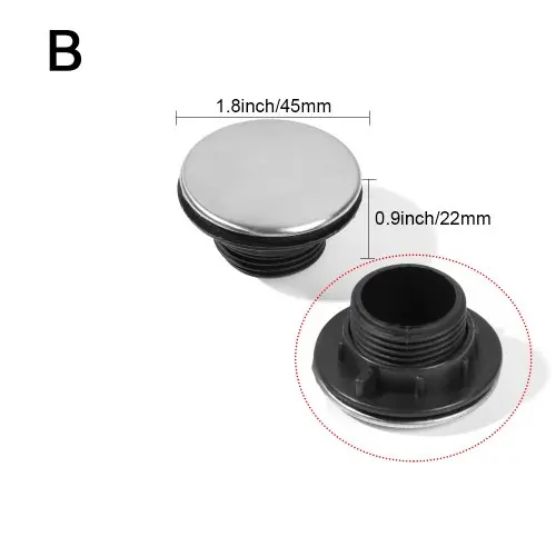 Image de Bouchon Évier Anti-Fuite Acier Inoxydable