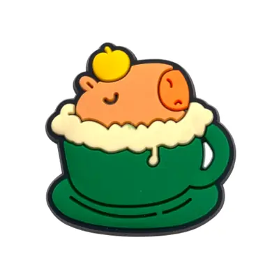 Image de Capybara Mignon - Breloque de Chaussure Drôle et Relax
