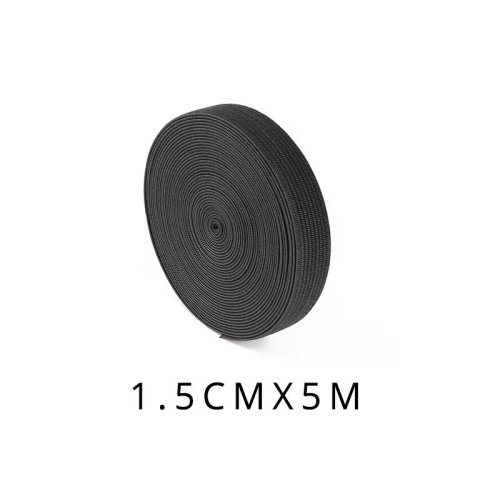 Image de Bande Élastique Noire pour Perruques - 5m x 1.5cm