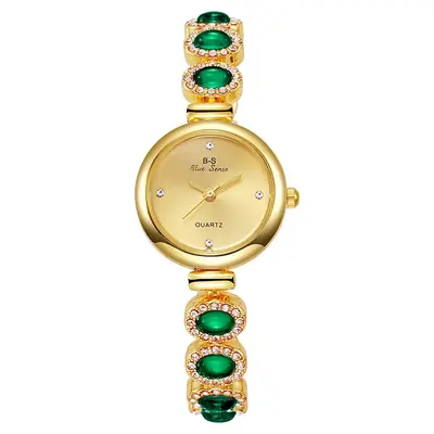 Image de Montre de Luxe Femme - Quartz & Pierre Précieuse Verte