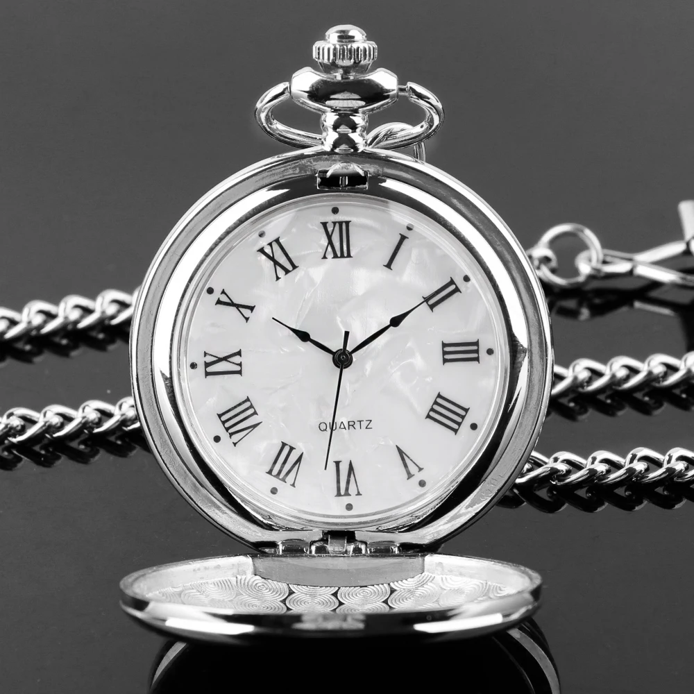 Image de Montre de Poche Homme Argent - Élégante & Luxueuse