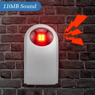 Image de Sirène d'alarme sans fil 110dB - Intérieur/Extérieur