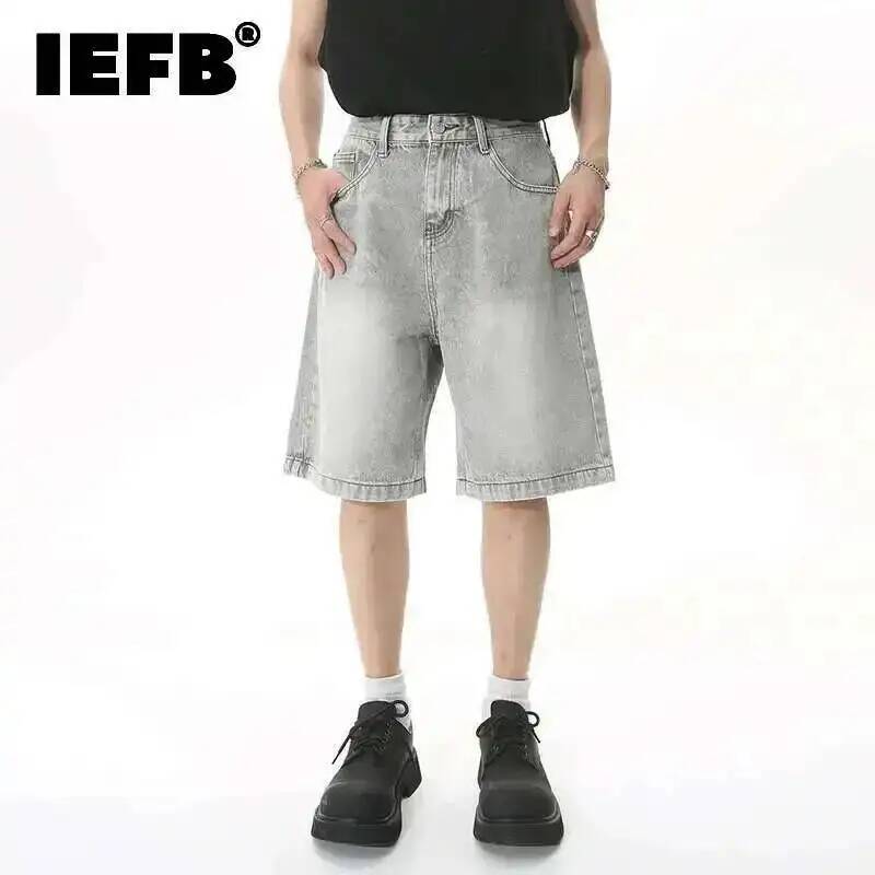 Afbeelding van Stijlvolle Heren Jeans Shorts – Knielengte & Comfortabel