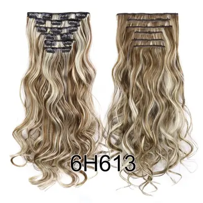 Image de Extensions Cheveux Synthétiques 22 Pouces - 6 Pièces