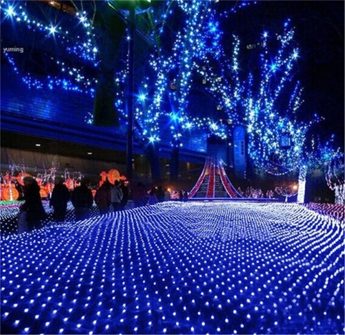 Image de Guirlande LED Lumineuse 1,5x1,5m & 2x3m - Rideau de Noël Dégradé