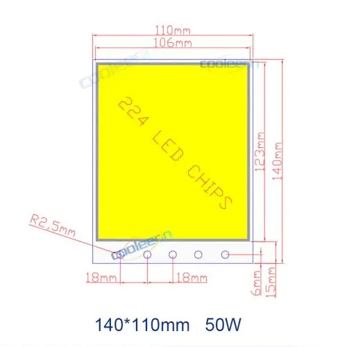 140x110 mm 50W