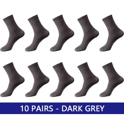 10 paar donkergrijs