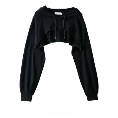 Image de Sweat à Capuche Ultra Court Femme Y2K