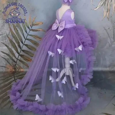 Image de Robe Bouffante Fleurie pour Fille - Communion & Anniversaire