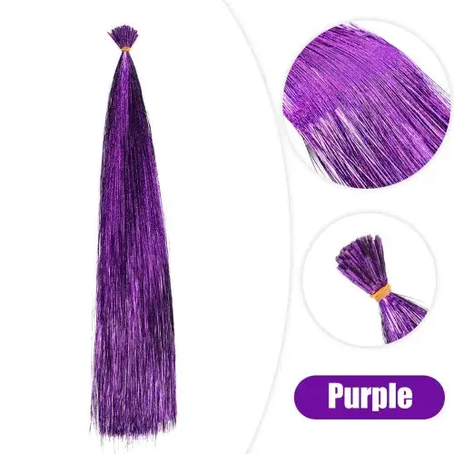Image de Extensions Capillaires Tinsel Éclatantes - 50 Pièces