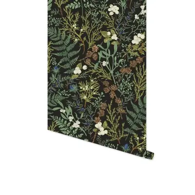 Image de Papier Peint Autocollant Floral Blanc Forêt Tropicale